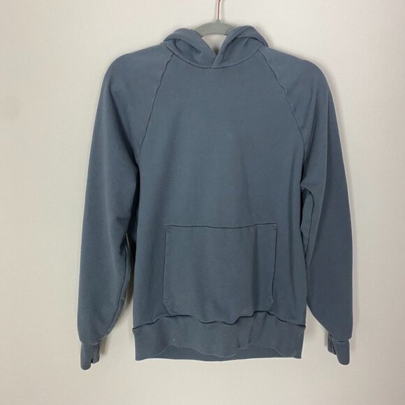 Everlane Organic Cotton Track Hoodie Mens Sweatshirt Medium Blue - Picture 1 of 5